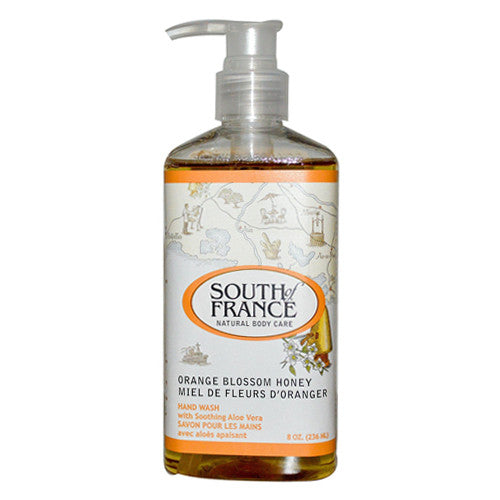 South Of France Orange Blossom Honey Hand Wash With Soothing Aloe Vera 8 Oz